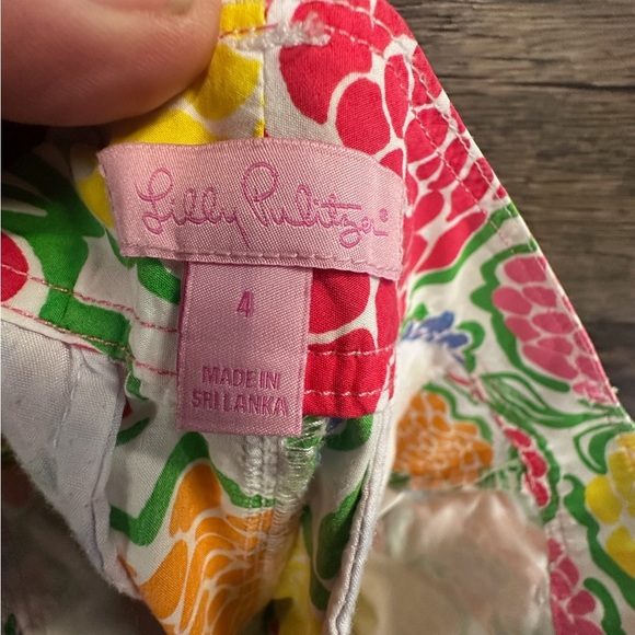 Lilly Pulitzer Vibrant Red and Yellow Floral Shorts - Picture 5 of 5
